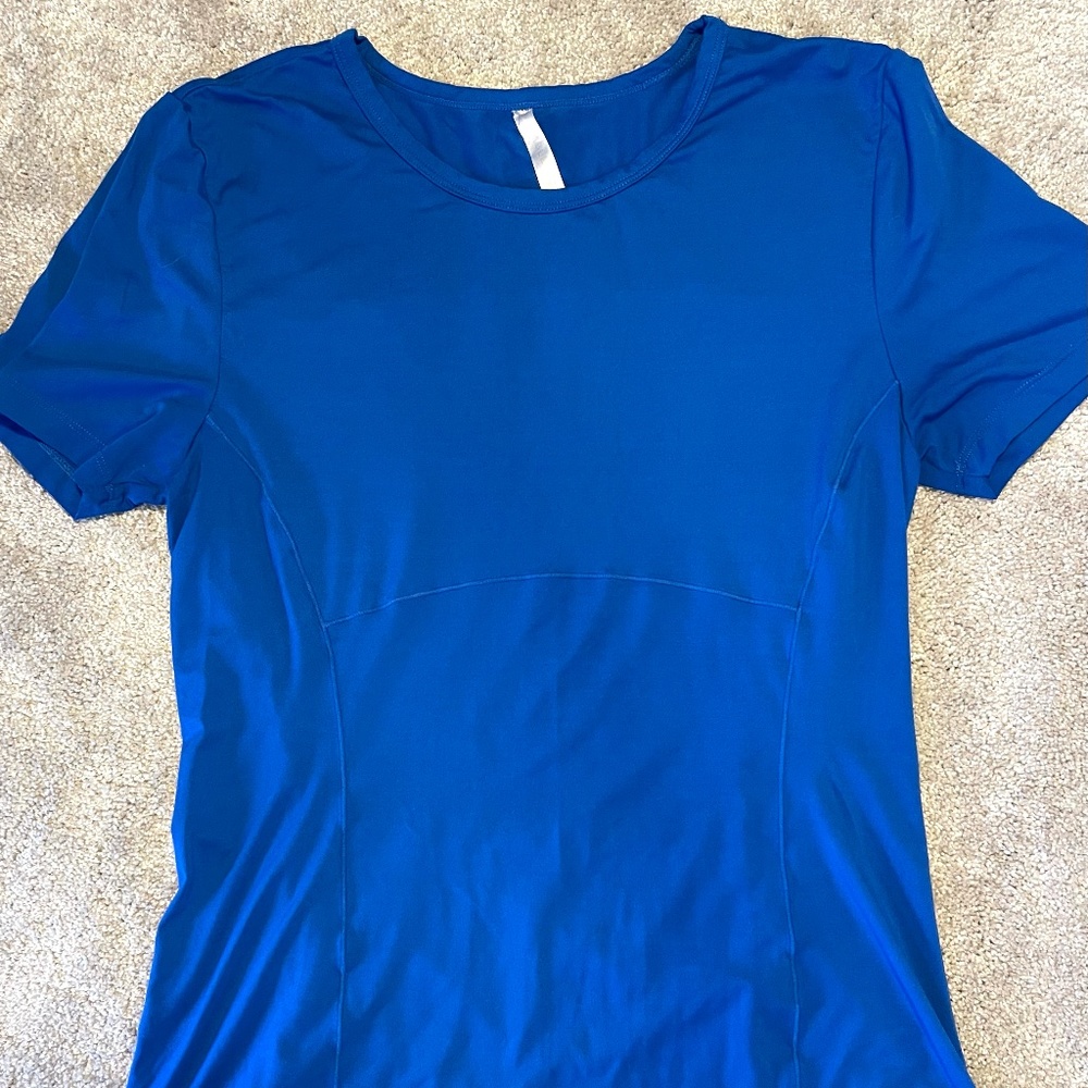 Blue short sleeve sport t-shirt